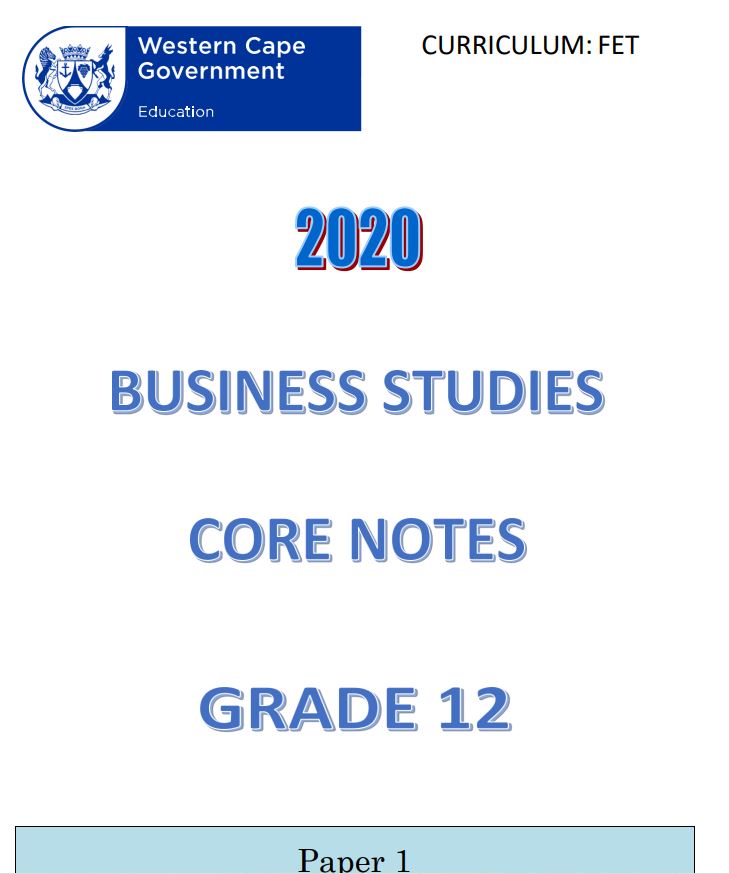business studies grade 12 presentation term 3